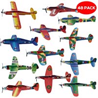 THE TWIDDLERS 48 aerei di carta: aeroplani giocattolo in 12 diversi modelli: Alianti volanti perfetti come regalini da festa, ri