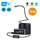 Senza fili Endoscopio Periscopio,CrazyFire 2.0 Megapixel HD 720P Wifi Impermeabile Ispezione Snake Camera per iOS iPhone Android