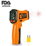 Termometro a infrarossi, Termometro Laser Digitale a Infrarossi Temperatura Raggio da -58 a F a 1472 a F (-50 a C~ 800 a C) con