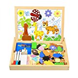 InnooBaby Puzzle di Legno Magnetico Lavagna Magnetica Lavagnetta Magnetica Puzzle Magnetici Giochi Educativi Giochi Creativi Cos