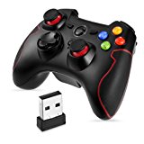 2.4G Wireless Controller da Gioco Supporta PC (Windows XP - 7-8 - 8.1 - 10) e PS3 Android Vista Decoder per la TV Gioco Portatil