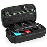 UGREEN Custodia Rigida per Nintendo Switch Borsa in EVA Antiurto con Maniglia per 1 Console, 2 Joy-Con (L e R), 10 Cartucce di G