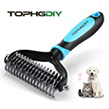 TOPHGDIY Spazzola Per Cane Gatto Professionale Pettine Brush Animali Domestici Pelo Lungo Corto Riduce Perdita di Pelo Sottopelo