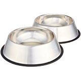 AmazonBasics - Ciotola per cani in acciaio INOX - Confezione da 2: Amazon.it: Prodotti per animali domestici