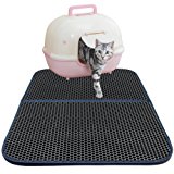 Grande Tappetino Lettiera Per Gatto, Migliore Il Favo Design, Super Dimensione Rettangolare Da 30 "X 21.5", Doppio Strato Non To