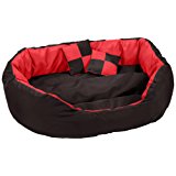 Dibea Cuscino per Cani, Rosso-Nero - 65 X 50 X 20 cm: Amazon.it: Prodotti per animali domestici