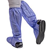 PERLETTI Copriscarpe Impermeabili in PVC - Resistenti e riutilizzabili - Copriscarpa con Suola Antiscivolo Rinforzata - Galosce