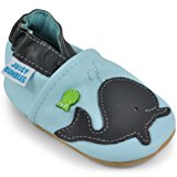 Scarpe Bambino in Morbida Pelle - Scarpine Neonato in Pelle con Suolla Scamosciata - Scarpe Primi Passi - Scarpette Neonato - Sc