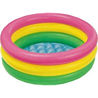 Intex 58924 - Piscina Baby 3 Anelli, 86 x 25 cm, Rosa-Giallo-Verde: Amazon.it: Giochi e giocattoli