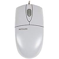 Mitsumi S6702 mouse ottico 3 tasti, connettore mini DIN, Beige