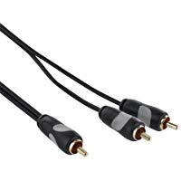 Thomson 00132202 - Cavo RCA, connettori 1M-2M, 2 m, nero