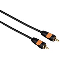 Thomson 00132201 - Cavo con 2 connettori RCA maschi, colore: nero