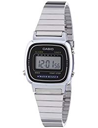 Casio Orologio Digitale Donna con Cinturino in Acciaio Inox LA-670WEA-1EF
