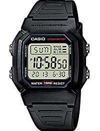 Casio Orologio Digitale al Quarzo Cinturino in Resina W-800H-1AVES-Orologio da Uomo