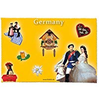 Fridolin 18802 Germania panno di pulizia per occhiali mussolina, colore: multicolore, dimensioni: 18 x 12,5 x 1 cm