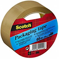 Scotch 94804 Nastro per Imballo, 38mm x 66m, colore Marrone Avana, 1 rotolo