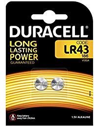 Duracell DC4052598 2 Batterie LR43 B2 Alkalina Specialistica Electronics
