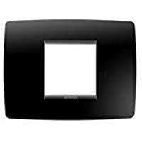 Gewiss GW16102TN Chorus One Placca, 2 Posti, Nero