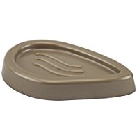 Saniplast Musa Portasapone da Appoggio, Termoplastico, Grigio Tortora, 14.2x9.2x2.6 cm