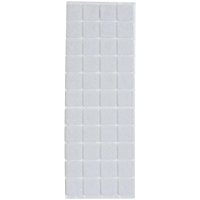 Excelsa 20 Feltrini Adesivi Quadrati, 20 mm, Tessuto, Marrone