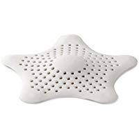 Umbra - Filtro raccogli capelli a forma di stella marina per lavandino, colore: Bianco