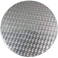 PME CBR844 Vassoio Sottotorta Circolare Sottile, Plastica, Argento, 28 x 1.1 x 28 cm