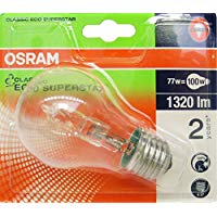 Osram Lampada Alogena E27, 77 W, Confezione da 1