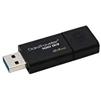 Kingston DT100G3-64 GB DataTraveler 100 G3, USB 3.0, 3.1 Flash Drive, 64 GB, Nero: Amazon.it: Informatica