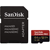 SanDisk Extreme Pro Scheda di Memoria microSDXC da 64 GB e Adattatore SD con App Performance A2 e Rescue Pro Deluxe, fino a 170