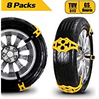 Catene da Neve Universali catene auto per Pneumatici per Gomme di Dimensioni 165-265mm auto, camion, suv, guidando in inverno la