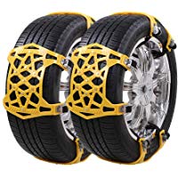 Catene da Neve Universali UniAuto Facili da Montare Catene da Neve per Pneumatici per Gomme di Dimensioni 165-285mm,Confezione d