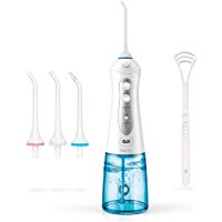 Idropulsore Dentale Portatile da 300ml, iTeknic Idropulsore Orale Portatile Ricaricabile USB Professionale Idrogetto Portatile c