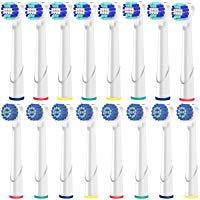 Ricambi Spazzolini Elettrici Oral B, Testine Ricambio Oral B, Multipack 4 x 4, 8 Precision Clean, 8 Sensitive Clean,16 Pezzi, Pi