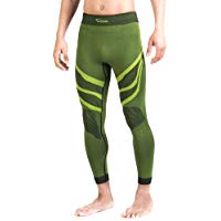 XAED - pantaloni a compressione, da uomo, Large, colore nero - lime: Amazon.it: Sport e tempo libero
