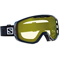 Salomon Maschera da Sci Unisex, Per portatori di occhiali, Tempo Nuvoloso,Visiera Giallo Chiaro con Effetto Flash, Sistema Airfl