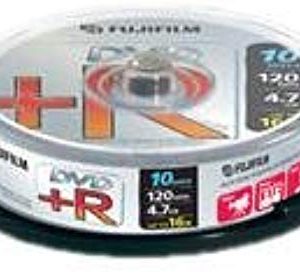Fujifilm DVD+R da 4.7 GB, Confezione da 10 Pezzi