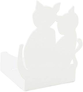 Alubox Zampirella Porta Citronella o Candela Gatti, Bianco, 7x11x19 cm