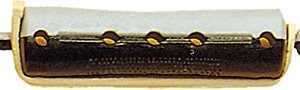 Fripac-Medis - Bigodino per permanente LW 1K, modello corto, 10 pezzi, diametro: 16 mm, colore nero-grigio
