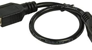 Valueline Cavo Adattatore USB 2.0 da USB Femmina A a Micro USB Maschio B, 0,20 m, Nero