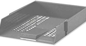 5 Star Letter Tray High-impact Polystyrene Foolscap Grey Ref CP0435SGRY