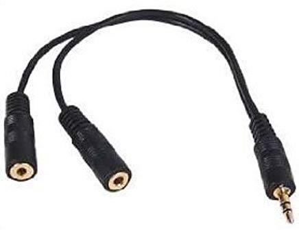 Psylins - Sdoppiatore per altoparlante e auricolari-cuffie, 3,5 mm