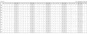 Filofax Calendario Annuale 2015, Creme Cottone
