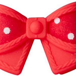 VACII BVC1254AE20 Fiocco, Motivo a Pois, per Cavi Cuffie Auricolari, Colore: Rosso