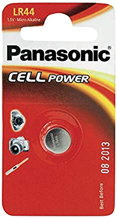 Panasonic LR44 Micropila Alcalina, in Blister, Argento