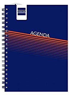 Finocam mini-i Lisa - Agenda settimanale, catalana, colore: blu