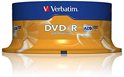 Verbatim DVD-R 16x Speed 4,7GB , confezione da 25