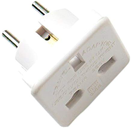 Bulk Hardware Limited BH02802 Adattatore da Viaggio per Sistema da Regno Unito a Europeo, Bianco