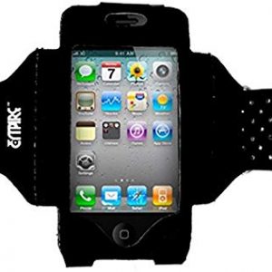 Empire - Fascia da braccio regolabile per Apple iPhone 4-4S, colore: nero