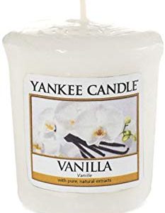 YANKEE CANDLE Samplers Candele Votive Vanilla, Cera, Bianco, 5x4.5x5.3 cm
