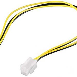Goobay 51359 Prolunga Elettrica PC ATX12 P4, da 4 Pin, 0.4 m Lunghezza del Cavo